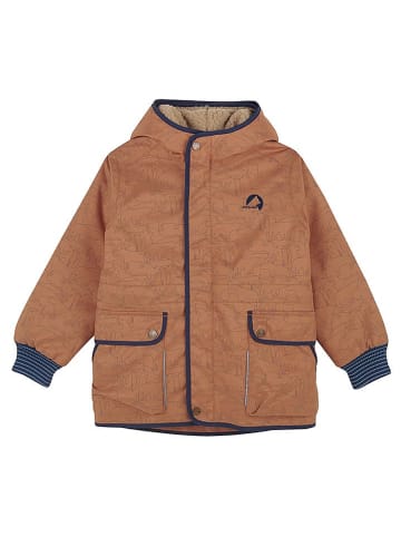 finkid Zip-in-Winterjacke "Kamu Ice" in Hellbraun