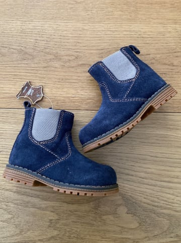 Richter Shoes Leder-Chelsea-Boots in Dunkelblau