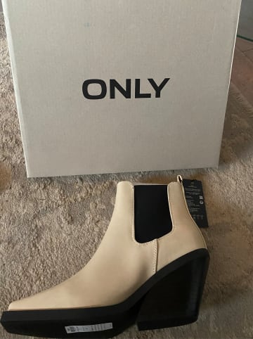 ONLY Ankle-Boots "Bunny" in Sand/ Schwarz