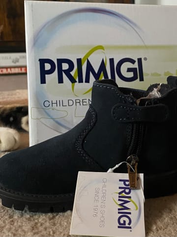 Primigi Leder-Boots in Dunkelblau