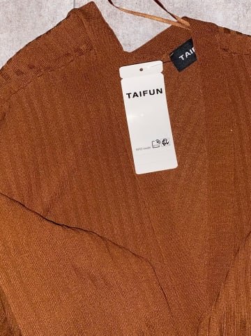 TAIFUN Cardigan in Hellbraun