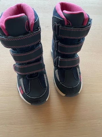 Trollkids Winterboots "Lofoten XT" in Dunkelblau/ Rosa
