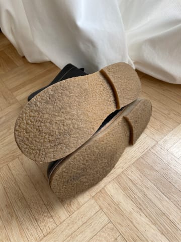 kmins Leder-Stiefel in Grau