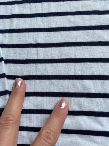 PETIT BATEAU Pyjama in Dunkelblau/ Weiß