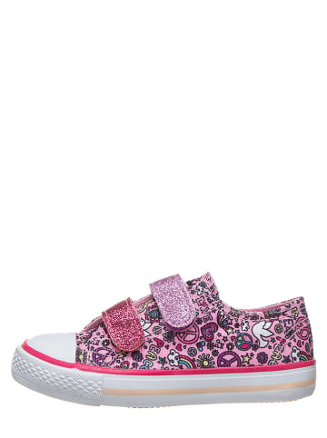 billowy Sneakers in Rosa/ Bunt
