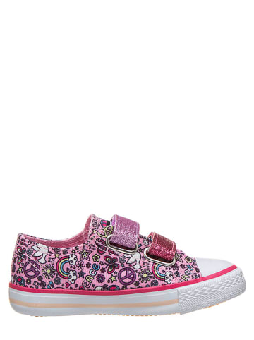 billowy Sneakers in Rosa/ Bunt