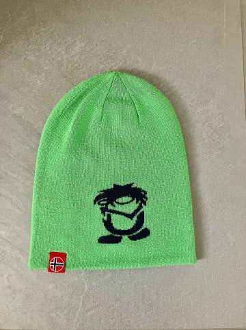 Trollkids Wende-Beanie "Troll" in Dunkelblau/ Hellgrün