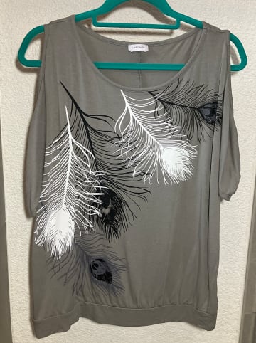 LASCANA Strandshirt in grau-bedruckt