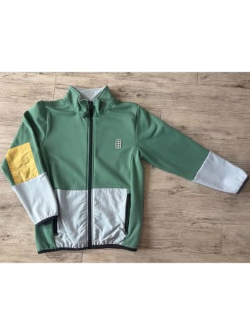 LEGO Fleecejacke in Grau/ Grün