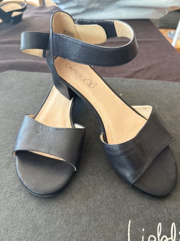 Caprice Leder-Sandaletten "Carla" in Dunkelblau