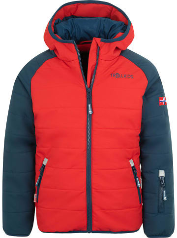 Trollkids Ski-/ Snowboardjacke "Hafjell Pro" in Rot/ Dunkelblau