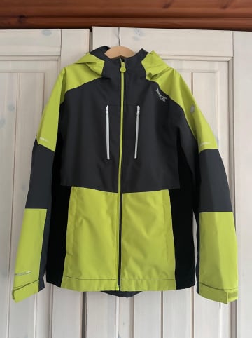Regatta Regenjacke "Highton IV" in Anthrazit/ Neongrün