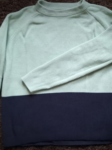 Camel Active Pullover in Mint/ Dunkelblau