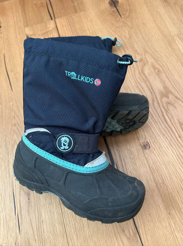 Trollkids Winterboots "Telemark Winter" in Dunkelblau/ Hellblau