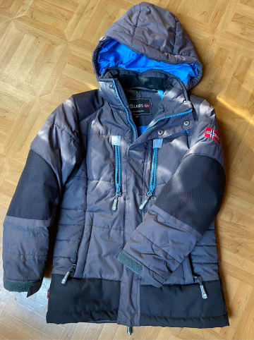 Trollkids Winterjacke "Narvik" in Grau/ Blau