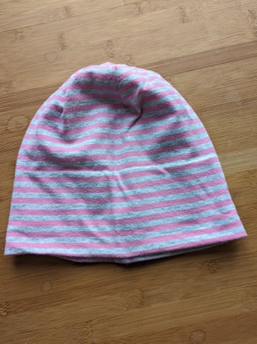 Sterntaler Beanie in Pink/ Grau