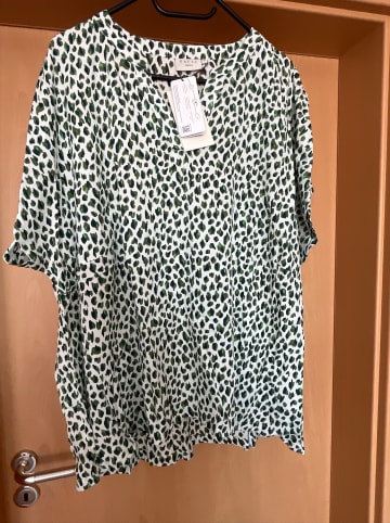 Kaffe Bluse "Anny" in Weiß/ Grün