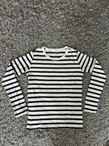 GAP Longsleeve in Dunkelblau/ Weiß