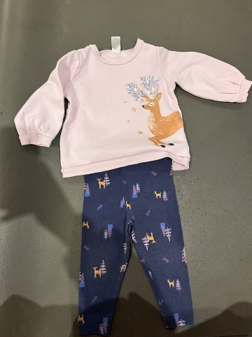 carter's 2tlg. Outfit in Dunkelblau/ Rosa