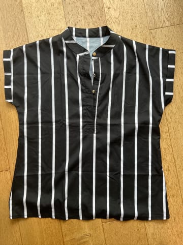 Merribel Bluse "Ouranila" in Schwarz/ Weiß