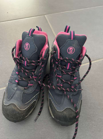 Trollkids Wanderschuhe "Fjell Hiker" in Dunkelblau/ Pink