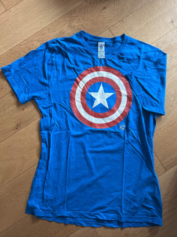 Logoshirt T-Shirt Marvel - Captain America Logo in blau