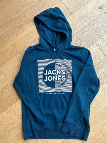 Jack & Jones Hoodie "Stein" in Blau