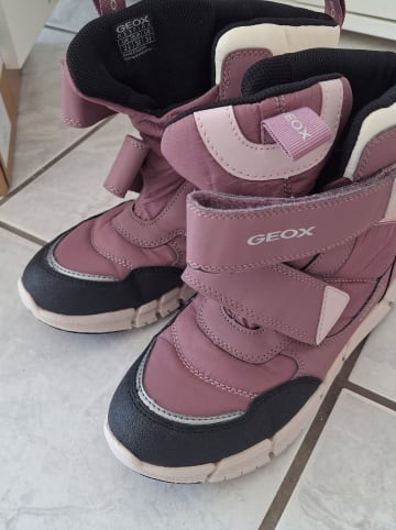 Geox Winterboots "Flexyper" in Schwarz/ Weiß/ Rosa