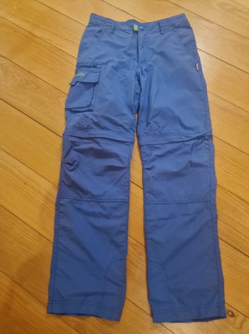 Trollkids Zipp-Off-Trekkinghose "Oppland" - Slim fit - in Blau