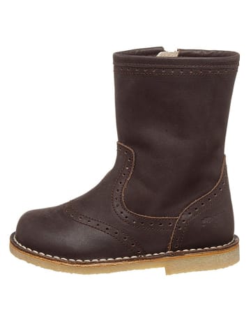 POM POM Leder-Boots Stiefel in Braun