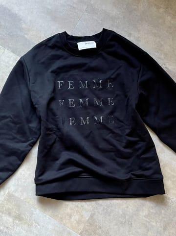 SELECTED FEMME Sweatshirt "Giba" in Schwarz