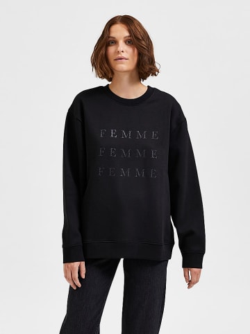 SELECTED FEMME Sweatshirt "Giba" in Schwarz