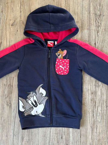Puma Sweatjacke "Fun Tom & Jerry" in Dunkelblau