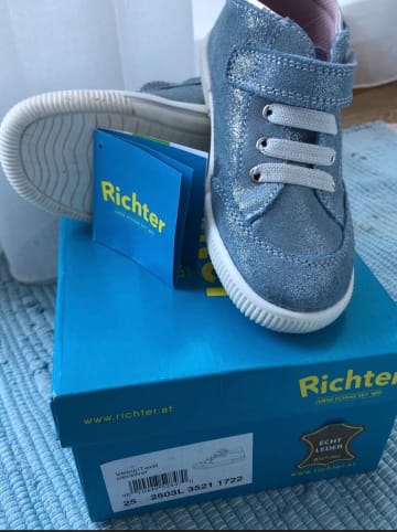 Richter Shoes Leder-Sneakers in Blau