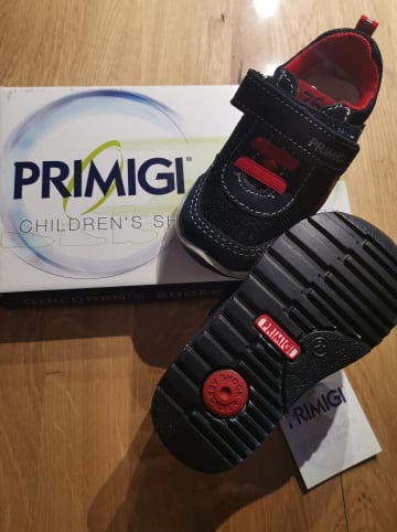 Primigi Leder-Sneakers in Rot/ Schwarz