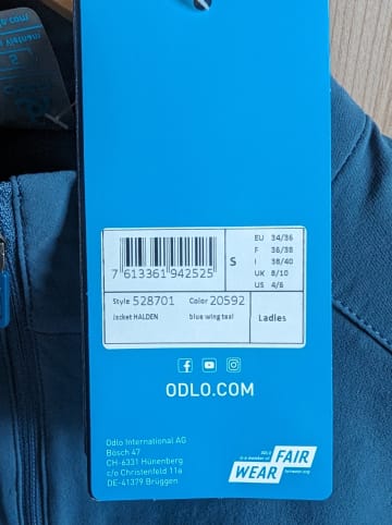 Odlo Funktionsjacke "Halden" in Blau