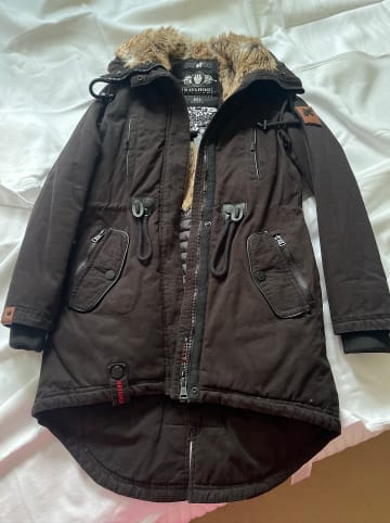 Navahoo Wintermantel Bombii in Schwarz