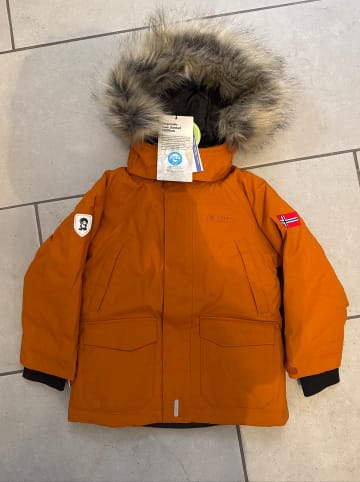Trollkids Daunenmantel "Spitsbergen" in Hellbraun