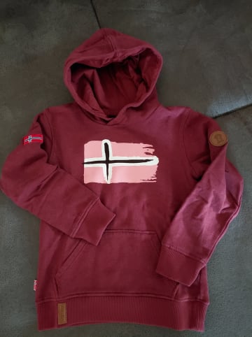 Trollkids Hoodie "Trondheim" in Bordeaux