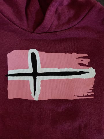 Trollkids Hoodie "Trondheim" in Bordeaux