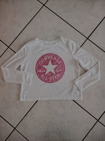 Converse Longsleeve in Weiß/ Rosa
