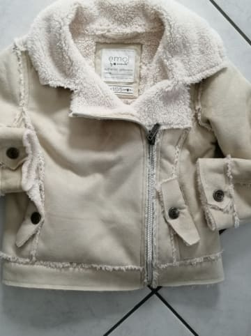 Emoi Übergangsjacke in Beige/ Weiß