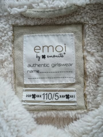 Emoi Übergangsjacke in Beige/ Weiß