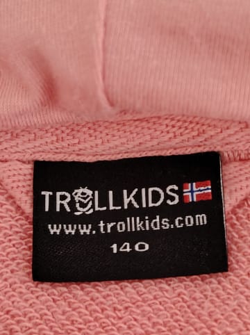Trollkids Hoodie "Trondheim" in Rosa