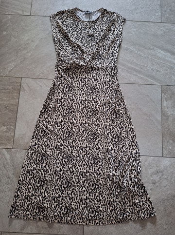 TAIFUN Kleid in Creme/ Schwarz