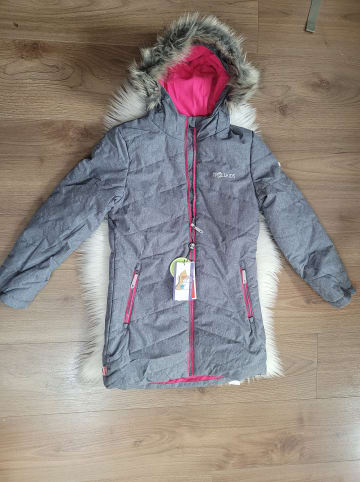 Trollkids Ski-/ Snowboardjacke "Lifjell" in Grau/ Pink