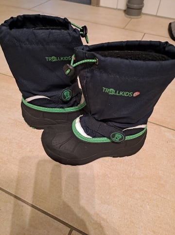 Trollkids Winterboots in Dunkelblau/ Grün