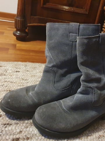 Geox Leder-Boots "Rawelle" in Anthrazit