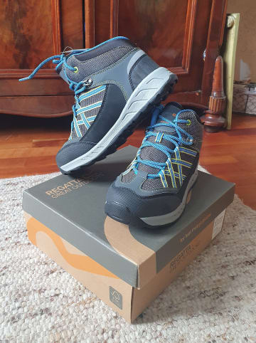 Regatta Wanderboots "Samaris Mid" in Grau/ Blau
