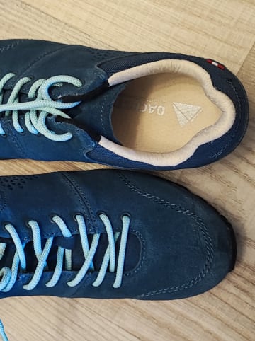 DACHSTEIN Leder-Wanderschuhe "Skyline" in Dunkelblau